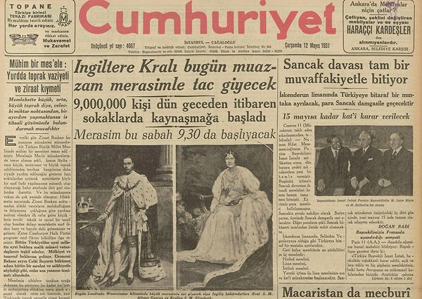 Bugünün eski gazetesi: 12 Mayıs 1937