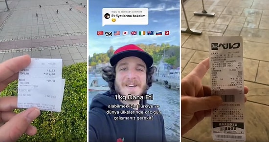 1 Kilogram Dana Eti İçin Türkiye'de ve Diğer Ülkelerde Kaç Gün Çalışmak Gerekiyor?