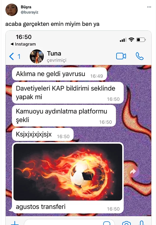 6. Çok yaratıcı fikir yalnız...