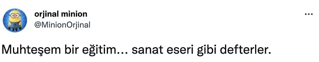Yazıların inci gibi olması da çok etkileyici.