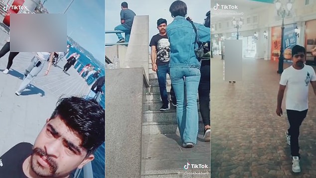 Pakistanlılar bu videoları TikTok hesaplarından kaldırsa da bazı Twitter kullanıcıları, farklı zamanlarda paylaşılmış daha pek çok videonun ekran görüntülerini alarak paylaştı. 👇