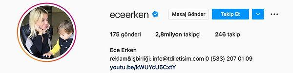 8. Ece Erken, sosyal medya hesaplarından 'Mahmutyazıcıoğlu' soyadını kaldırdı.