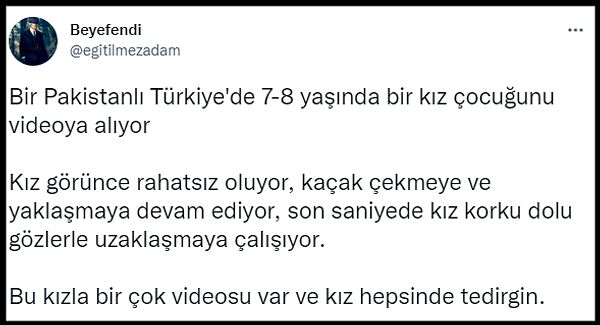 Henüz yaşları 7-8 olan çocukları dahi taciz eden kişi hesabı ifşa olduktan kısa bir süre sonra TikTok'taki hesabını kapattı.