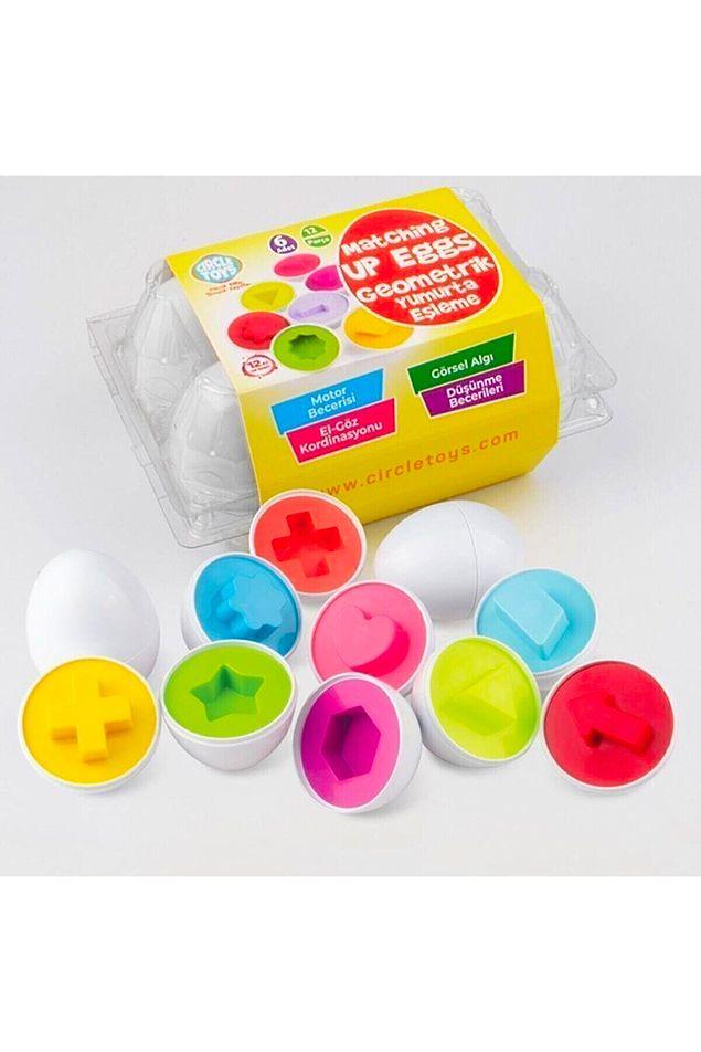 10. Circle Toys Geometrik Yumurta Eşleme