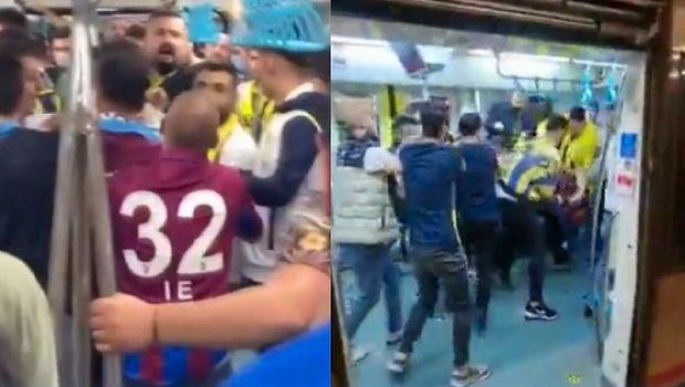 Marmaray’da Fenerbahçe ile Trabzonspor Taraftarları Kavga Etti: 3 Trabzonspor Taraftarı Zor Kurtuldu