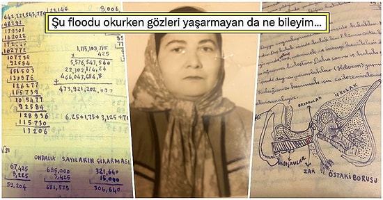 1940'lı Yıllarda İlkokul Okuyan Zehra Teyzenin Ders Notlarını Görünce Biraz Cahil Gibi Hissedebilirsiniz!