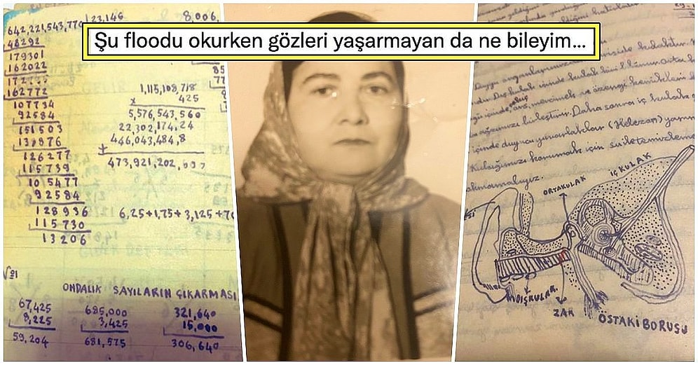 1940'lı Yıllarda İlkokul Okuyan Zehra Teyzenin Ders Notlarını Görünce Biraz Cahil Gibi Hissedebilirsiniz!