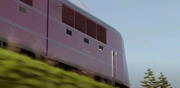 Ancak tasarımcılar iki katlı bir ev büyüklüğündeki bu trenin saatte 250 km hızla hareket ettiğinde hava akımına karşı güçlü bir direnç olacağını söylediler.