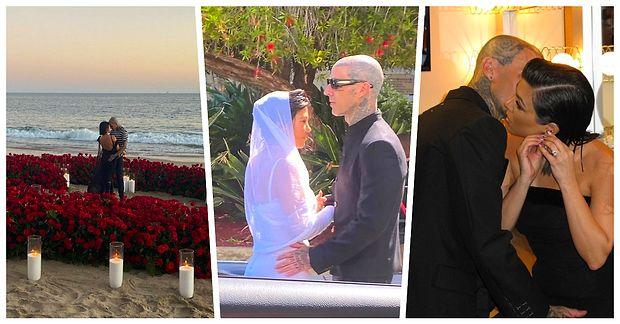 Kourtney Kardashian ve Travis Barker, Las Vegas'taki Nikahlarının Ardından Resmi Olarak Dünyaevine Girdi