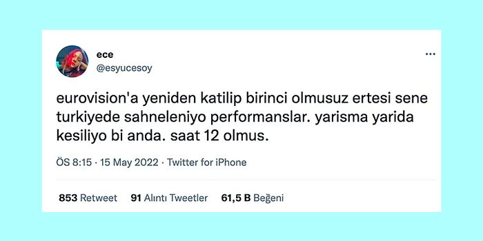 Eurovision Hayallerimizin Yasaklara Takılmasından 2 Liraya Satılan Lahmacuna Son 24 Saatin Viral Tweetleri