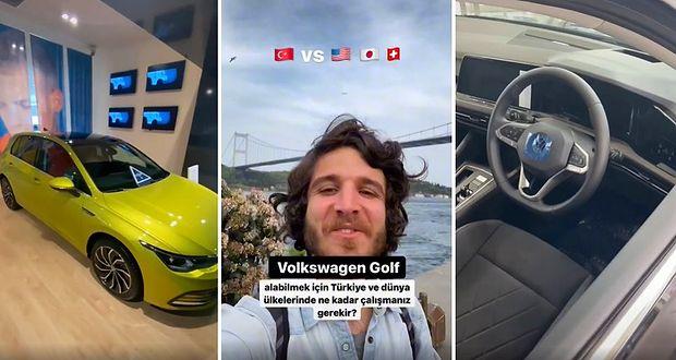 Volkswagen Golf Alabilmek İçin Türkiye'de ve Dünyanın Diğer Ülkelerinde Ne Kadar Çalışmak Gerekiyor?