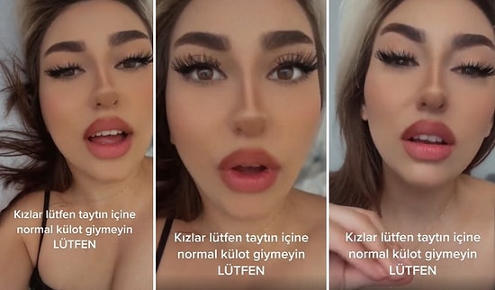 'Kızlar Lütfen Ama Lütfen Taytın İçine Normal Külot Giymeyin' Diyen Kadın: 'İğrenç Duruyor, İğrenç'