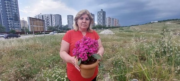 Şükran Candan'ın 8 Mart Dünya Kadınlar Günü'nde evine çiçek geldi.