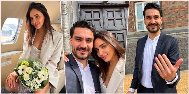 Ünlü Futbolcu İlkay Gündoğan ve İtalyan Model Sevgilisi Sara Arfaoui Yıldırım Nikahıyla Evlendi