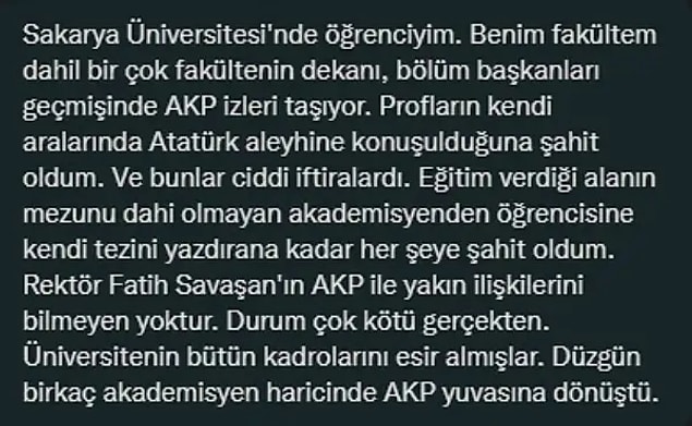 7. Atatürk'e hakaret gibi konular da epeyce dillendiriliyor.