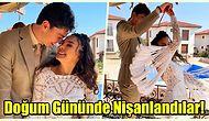 Güzel Oyuncu Ebru Şahin, Basketbolcu Sevgilisi Cedi Osman ile Doğum Gününde Nişanlandı!