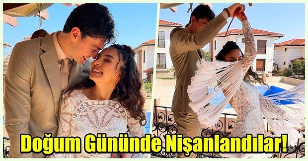 Güzel Oyuncu Ebru Şahin, Basketbolcu Sevgilisi Cedi Osman ile Doğum Gününde Nişanlandı!