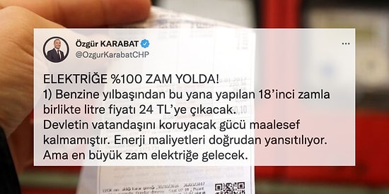 CHP'li Milletvekilinden Şok İddia! Elektriğe %100 Zam mı Geliyor?