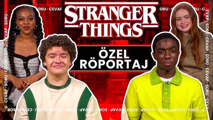 Stranger Things 4. Sezon I Soru Cevap: Gaten Matarazzo, Sadie Sink, Priah Ferguson, Caleb McLaughlin