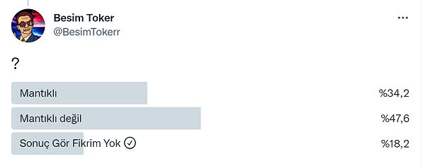 Söz konusu soruyu ankete döken kullanıcının aldığı yanıtlar şimdilik böyle olsa da oranların birbirine yakın olduğu rahatlıkla görülebiliyor.