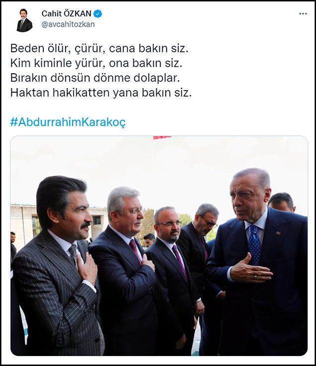 Özkan, dün öğlen saatlerinde Twitter hesabından bu paylaşımı yapmıştı. Sosyal medya kullanıcıları "Özkan'ı bu fotoğraf da kurtaramadı" yorumları yaptı.👇