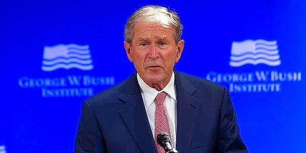 7. Eski ABD Başkanı George Bush, yaptığı konuşmada Ukrayna yerine Irak diyerek büyük bir gaf yaptı.