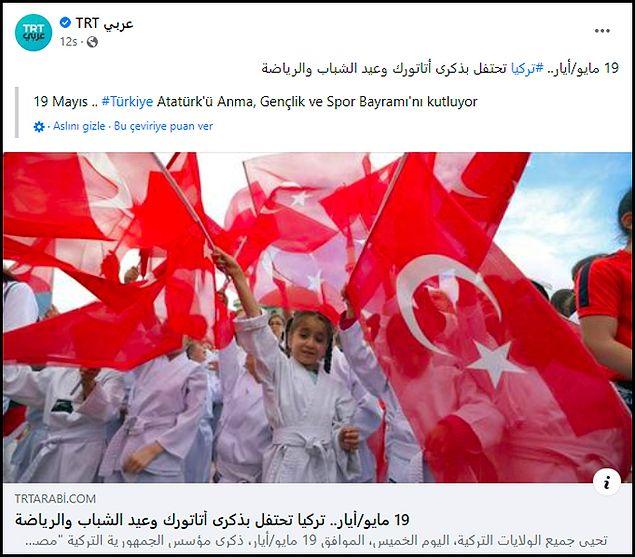 TRT Arabi'nin bugün Facebook sayfasında paylaştığı iki habere de benzer yorumlar yapıldı. 👇