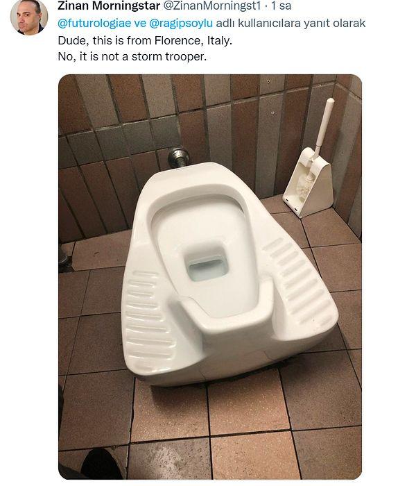 Bir kullanıcı Floransa'daki bir tuvaleti paylaşarak gayet iyi bir yanıt vermiş!