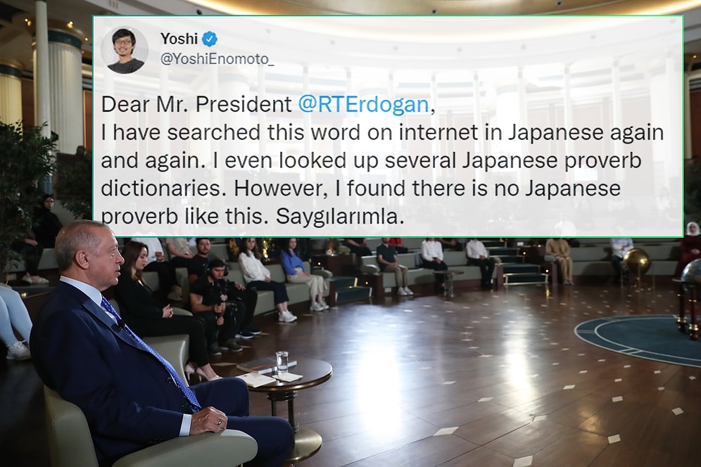 Yoshi'den Erdoğan'a: 'Böyle Bir Japon Atasözü Bulamadım'