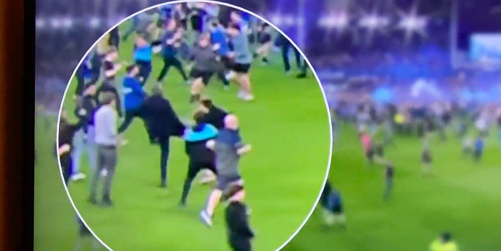 Crystal Palace Teknik Direktörü Patrick Viera, 3-2 Yenildikleri Maçın Ardından Everton Taraftarına Tekme Attı