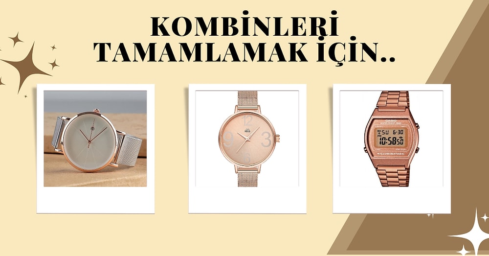 Yaz Kombinlerinin Sultanı Olacak En Şık Rose Gold Kol Saatleri