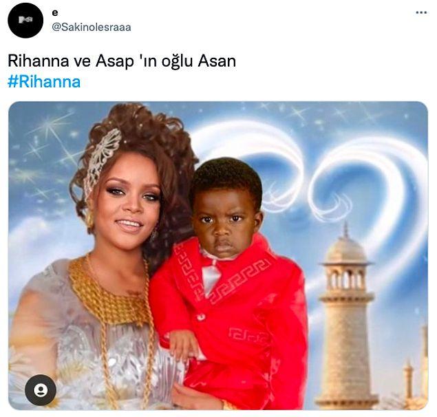 Rihanna'nın Asırlar Süren Hamileliğinin Ardından Erkek Bebek Dünyaya Getirmesi Goygoycuların Diline Düştü