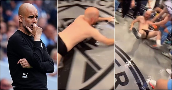 Pep Guardiola'nın Şampiyon Olduktan Sonra Soyunma Odasında Yaptığı İç Çamaşırlı Kutlama Viral Oldu