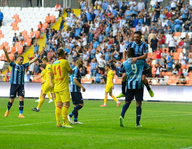 Adana Demirspor, Süper Lig'in son haftasında konuk ettiği Göztepe'yi 7-0 yenerek sezona galibiyetle veda etti.