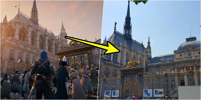 Paris'i Oyunda Gördükten Sonra Aşık Olan Turist Ziyareti Sonrası AC: Unity ve Gerçek Mekanları Karşılaştırdı