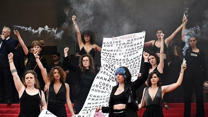 Cannes Film Festivali’nde Kadın Cinayetleri Protesto Edildi!