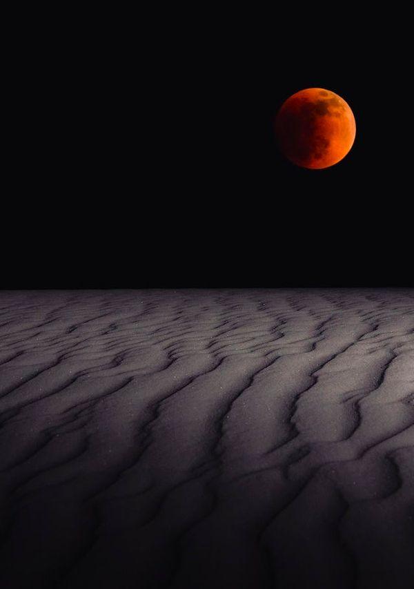 3. White Sands Ulusal Parkı'ndaki Kanlı Ay Tutulması: