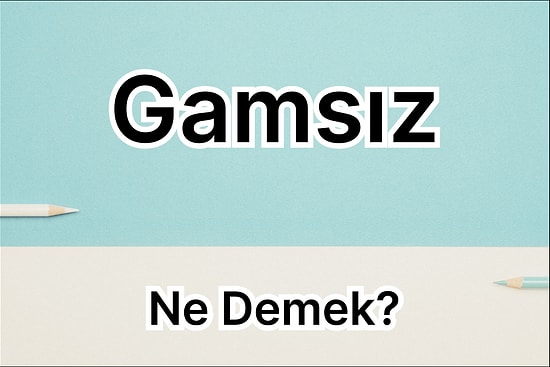 Gamsız Ne Demek? Birçok Şarkıya Konu Olmuş Gamsız Kelimesinin Anlamı Nedir?