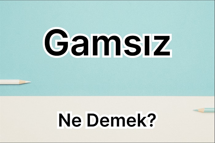 Gamsız Ne Demek? Birçok Şarkıya Konu Olmuş Gamsız Kelimesinin Anlamı Nedir?
