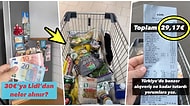 Almanya'da 30 Euroya Yaptığı Sepet Dolusu Market Alışverişiyle Yaşadığımız Hayatı Sorgulatan Kullanıcı