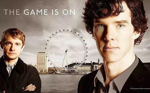 1. Sherlock (2010-2017) - IMDb: 9.1