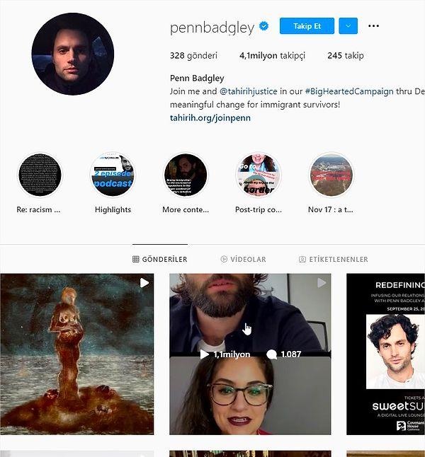 Penn Badgley Instagram Hesabı