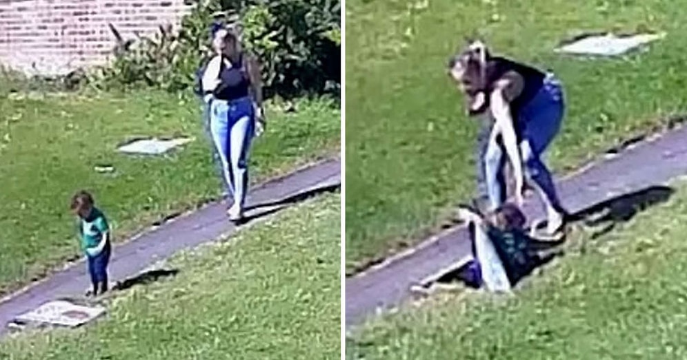 Kanalizasyon Kapağına Basarak Deliğe Düşen Çocuğunu Işık Hızında Kurtaran Kahraman Anne