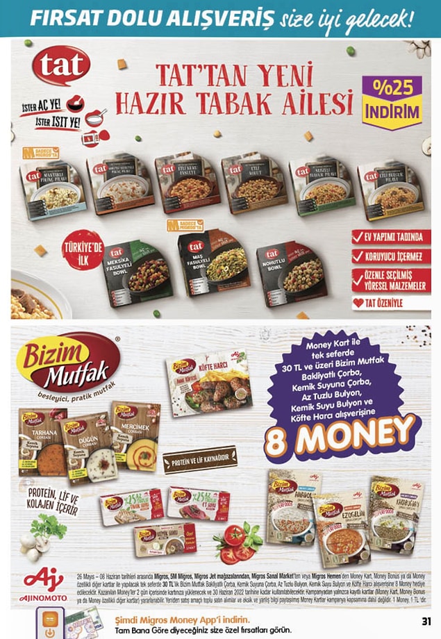 Hazır çorbalar;
