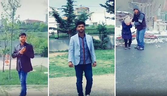 Çocukların Oynadığı Parka Tam Otomatik Silahla Giren ve Bir Çocukla Zorla Oynamaya Çalışan Yabancı Uyruklu