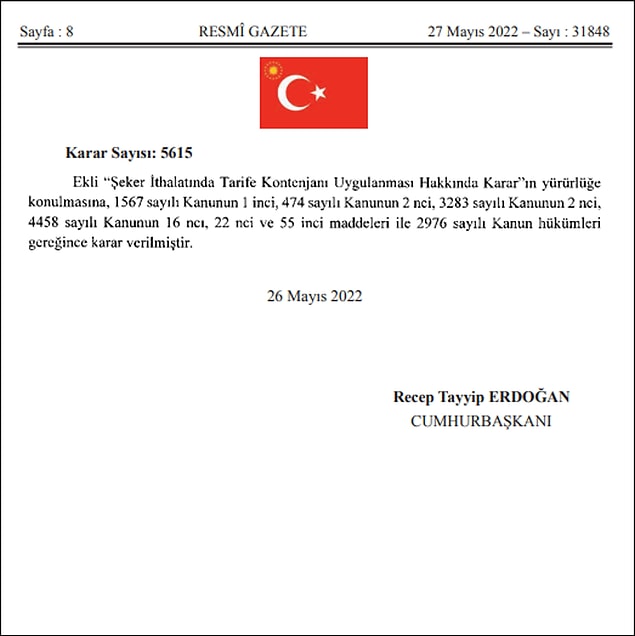 Cumhurbaşkanı Kararı 👇