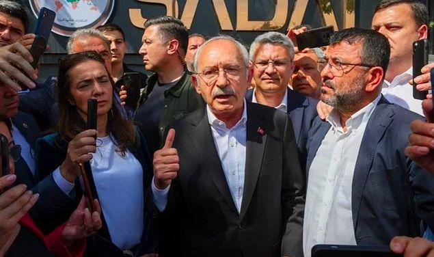 Kılıçdaroğlu SADAT önünde "seçim güvenliği uyarısı yapmıştı