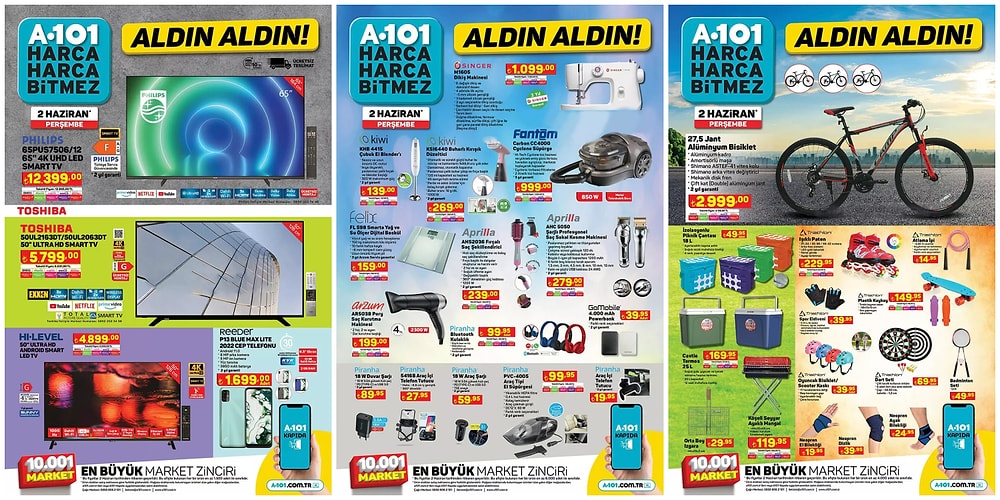 2 Haziran 2022 A101 Aldın Aldın Kataloğu