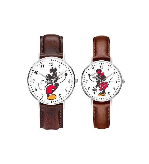8. Mickey Mouse aşkından vazgeeçemeyenler için Mickey'li sevgili saati...