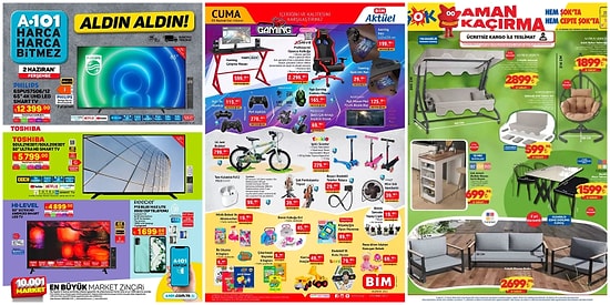 İndirim Günleri Başlıyor: 30 Mayıs- 5 Haziran Haftasında A101, BİM ve ŞOK Aktüel Ürünler Listesinde Neler Var?